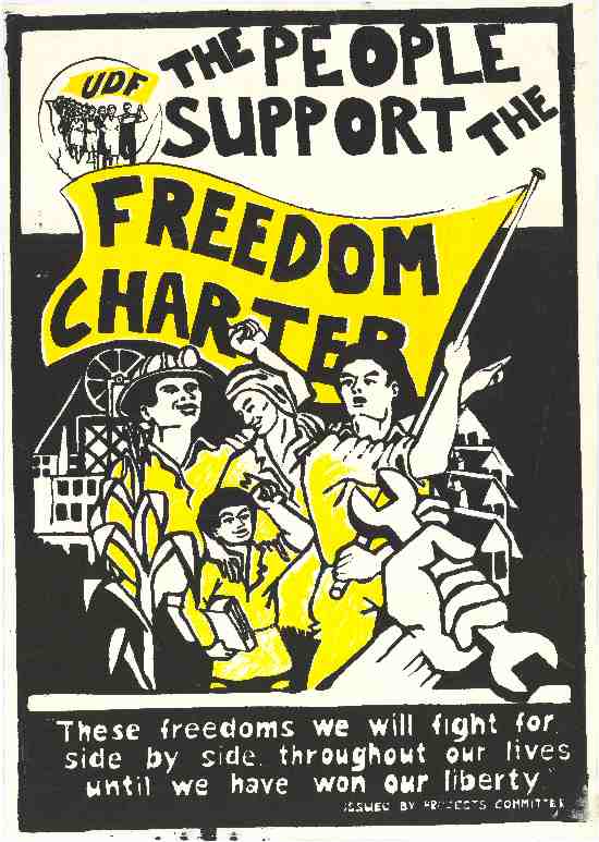 Freedom Charter Poster issued by the Projects Committee, AL2446_0958
