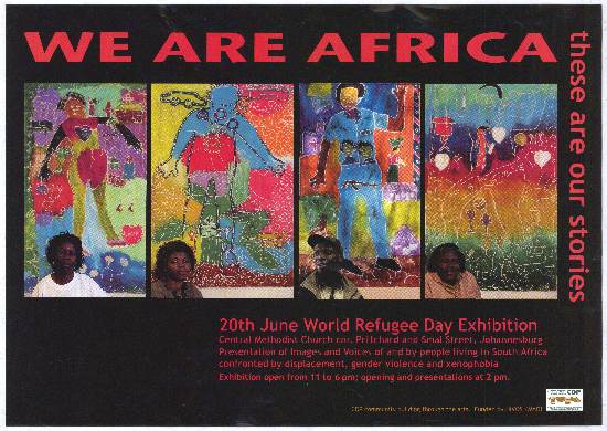 CDP Exhibition Poster, featuring SAHA staff member Elizabeth Marima, SAHA Poster Collection, AL2446_4629