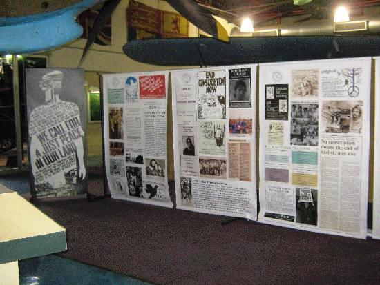 Original posters and banners related to the ECC displayed at the Ditsonong National Museum of Military History, July-August, 2010
