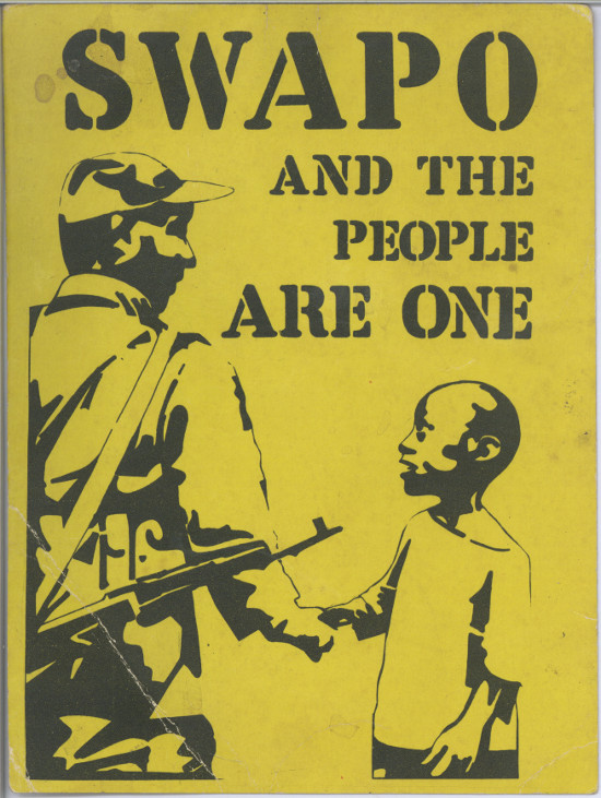 'SWAPO and the people are one' postcard. Archived as SAHA collection AL2460_U07.04