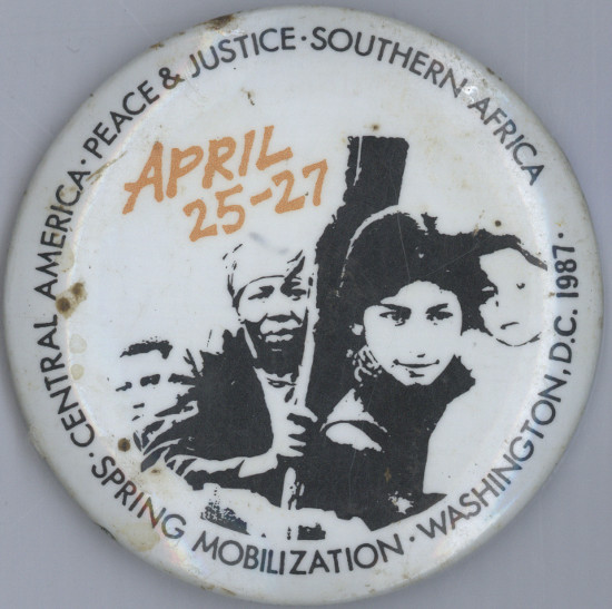 Badge, 1987. Archived as SAHA collection AL2540_C192