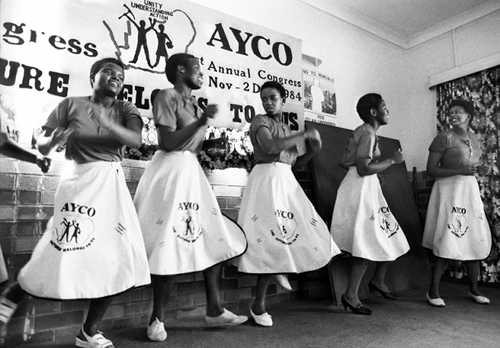 Alexander Youth Congress (AYCO) dancing at anti-apartheid conference (AL3274_B34)