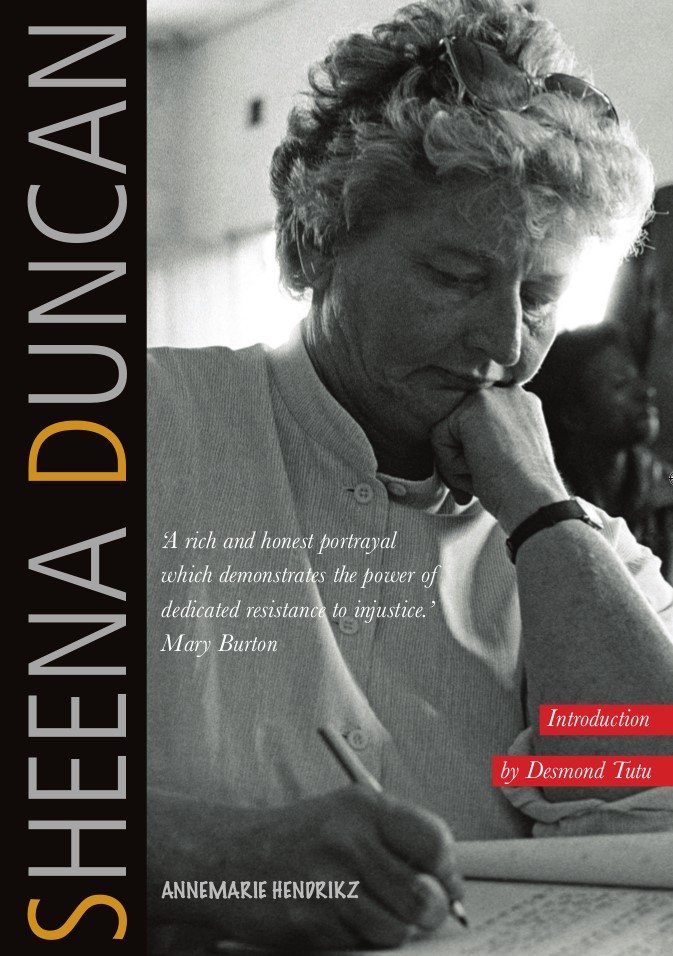 Cover of new Sheena Ducan biography by Annemarie Hendrikz