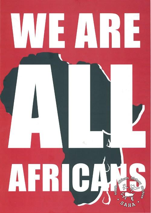 We are all Africans - poster
