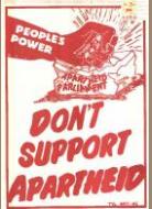 People's power apartheid paliament. Don't support Apartheid