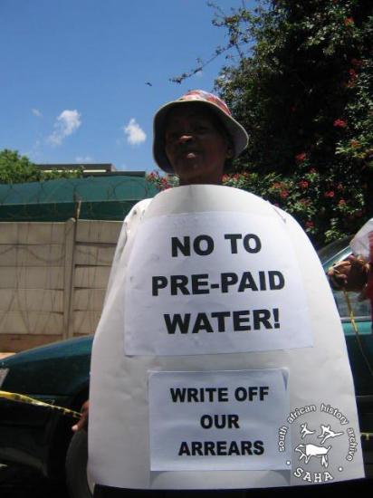 Water march in Johannesburg, 2004
