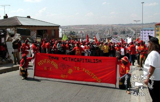 March from Alexandra to Sandton (WSSD), 31 March 2002