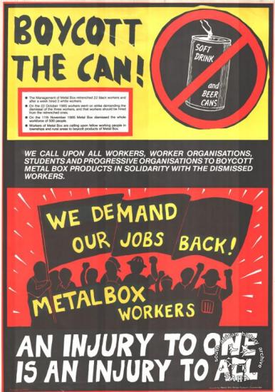 BOYCOTT THE CAN! (AL2446_0207) http://saha.org.za/imagesofdefinace/boycott_the_can.htm