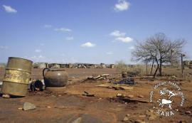 This color photograph of a view of Modikwe was taken by Gille de Vlieg in 1987. Included in SAHA Land Act Project report, 2014.