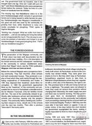 This is an extract from the TRACK newsletter, on the removal; of the Mogopa people, 13 August 1987. This extract is included in the SAHA LAnd Act virtual exhibition.