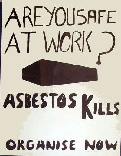 Efforts made to raise awareness of the dangers of asbestos, SAHA Poster Collection, AL2446_0484