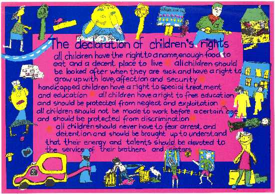 The declaration of children's rights, SAHA Poster Collection, AL2446_1760