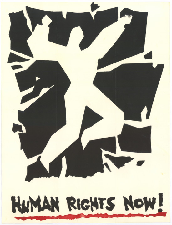 Silkscreened poster, source and date unknown. Archived as SAHA collection AL2446_1779.