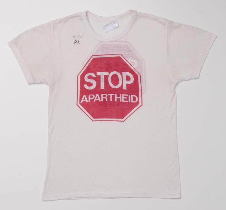 AL2540_A001 STOP APARTHEID t-shirt, The SAHA Ephemera Collection STOP APARTHEID struggle t-shirt