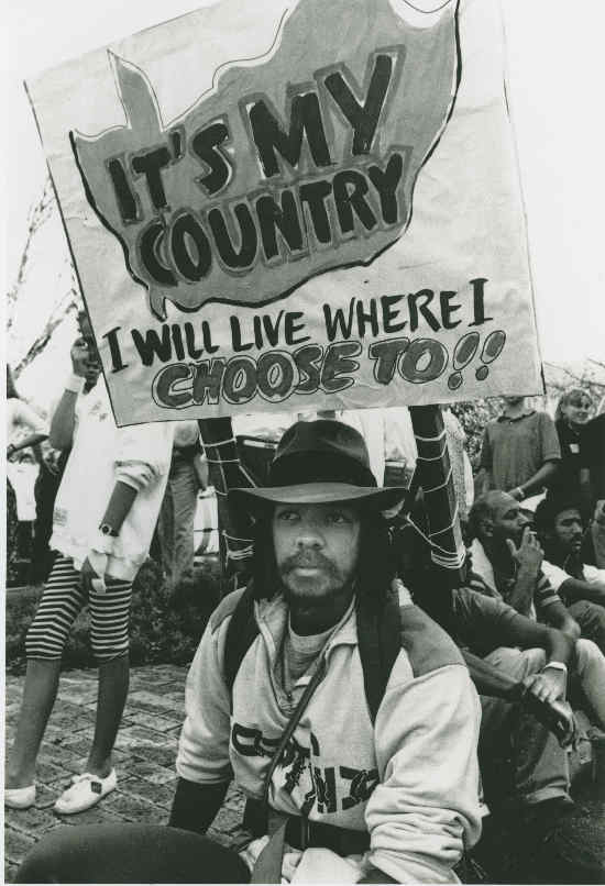 Open City walk in Cape Town to protest against the Group Areas Act. June 1989, International Defense and Aid Fund. [SAHA Original Photograph Collection :: AL2547_19.1.12]
