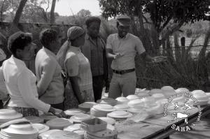 Food inspection at Victory Camp