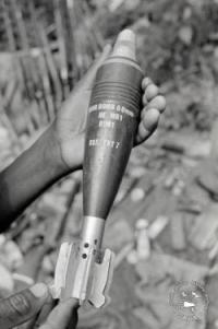 A rocket used in a bombing