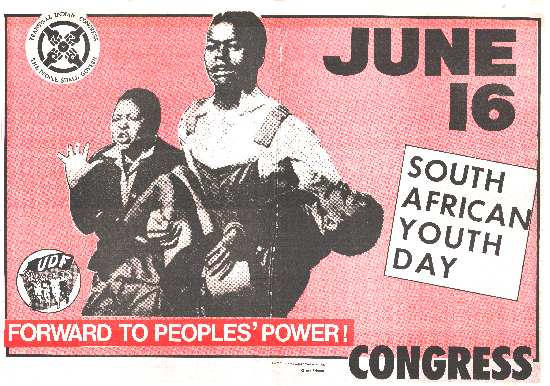 A poster depicting Sam Nzima's iconic image of the Soweto Uprising, SAHA Poster Collection, AL2446_0127