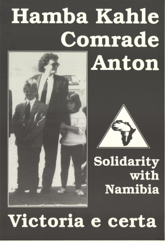 Hamba Kahle Comrade Lubowski, SAHA Poster Collection, AL2446_1275