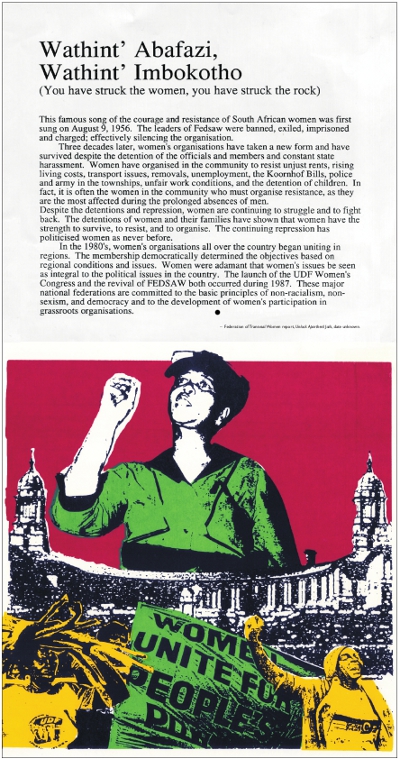 Panel 4 of the SAHA exhibition kit: "Women Hold Up Half the Sky Panel 4 of the SAHA exhibition kit: "Women Hold Up Half the Sky