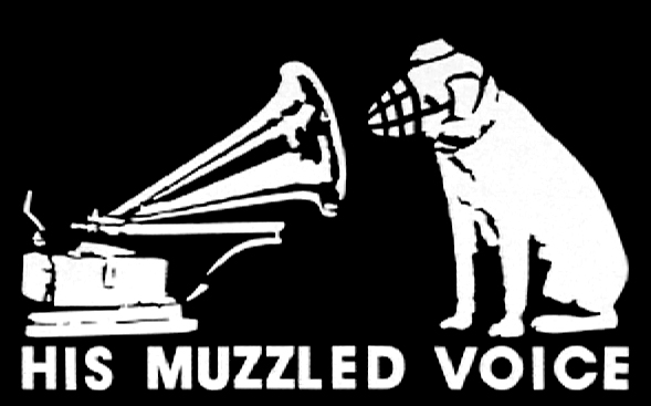 His muzzled voice censorship image His muzzled voice censorship image