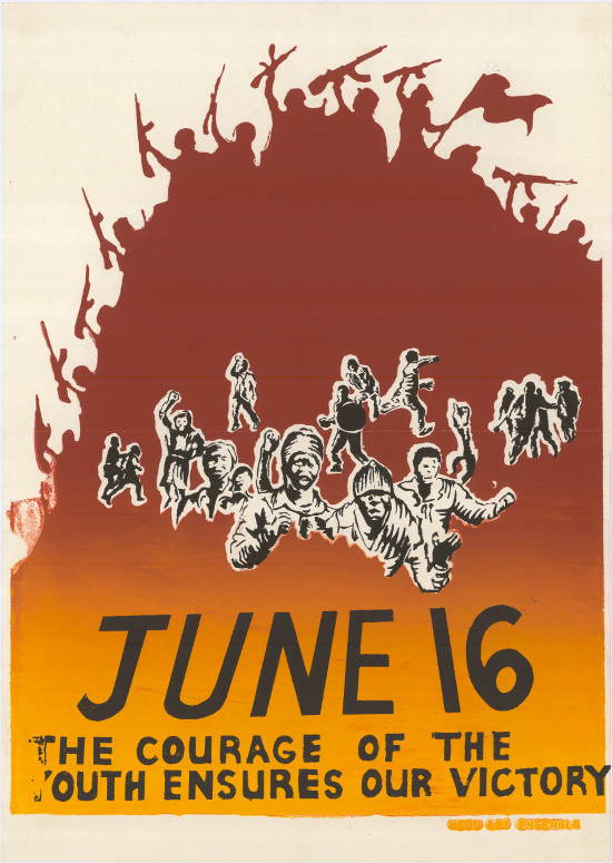 Silkscreened poster, produced by Medu Art Ensemble, date unknown. Archived as SAHA collection AL2446_0597