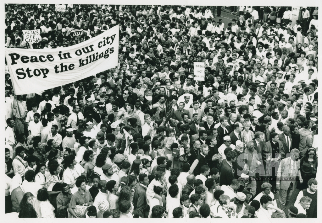 AL2547_19.1.21 Defiance campaign march in C.T. 13/9/89. AL2547_19.1.21