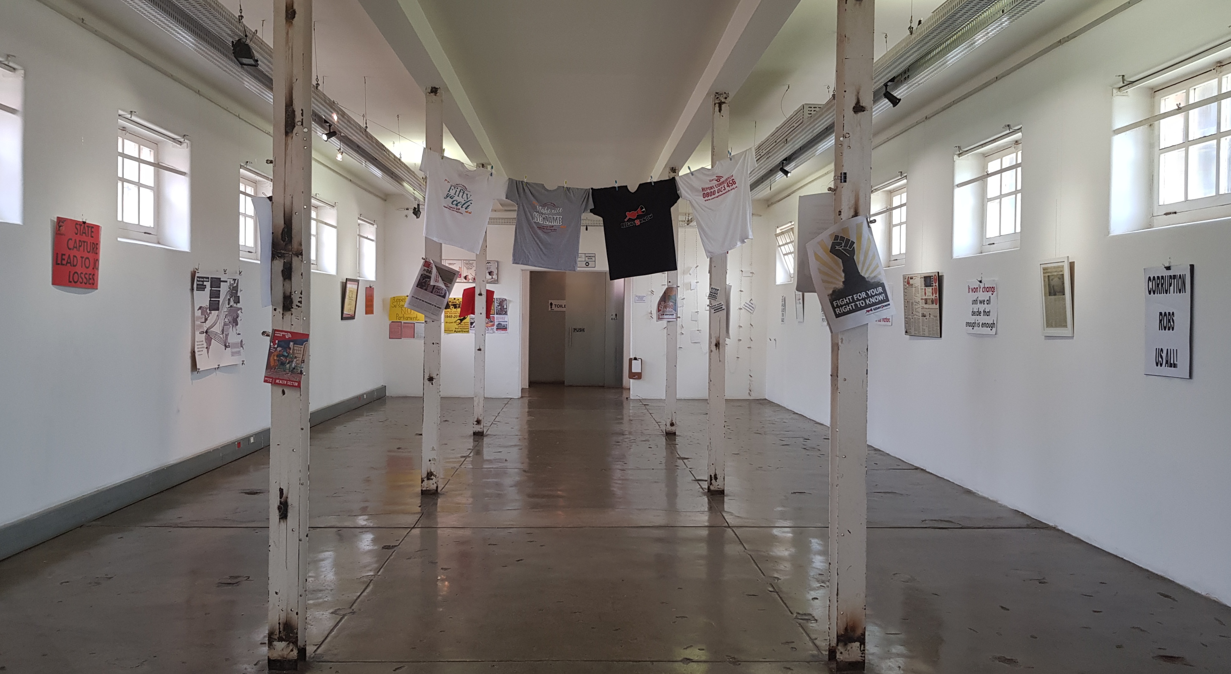 People against corruption exhibition