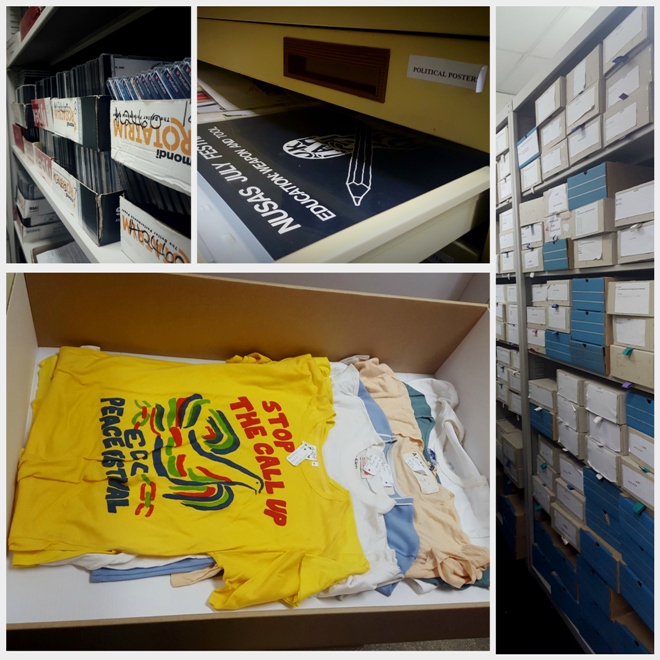 Storage of materials in the Archive