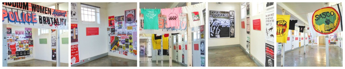 Images of Defiance exhibit on display in Women's Jail, Constitution Hill, August 2016