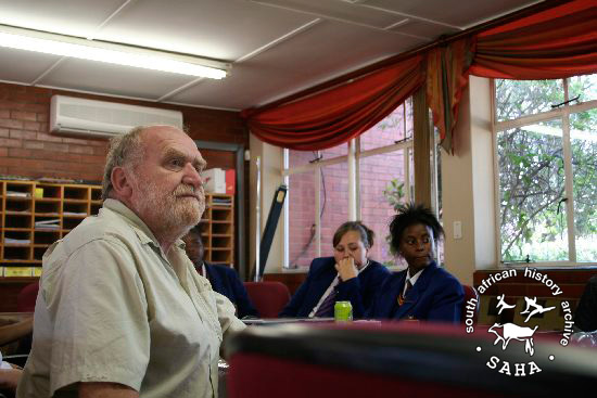 Professor Philip Bonner during the SAHA/Sunday Times School Oral History Project in 2007