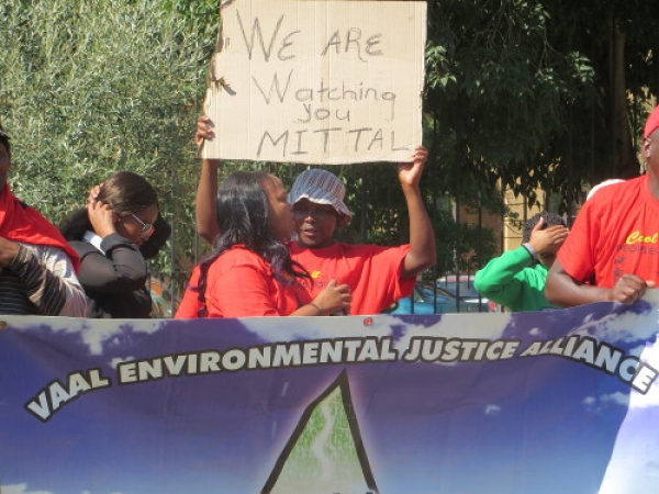 VEJA protesters outside the SCA in Bloemfontein in November 2014. Photo by Melissa Fourie, Centre for Environmental Rights