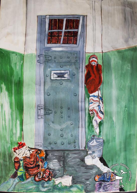 'My Cell' by Fatima Meer, 1976. Archived as SAHA collection AL3295_H01.04.02