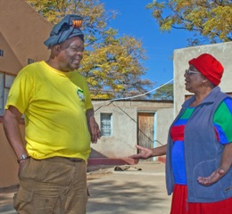 Pupsey Sebogodi and Elsie Motsosi,  26 June 2013. Nelson Dlamini