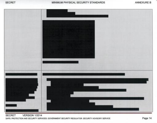 A redacted page from the MPSS A redacted page from the MPSS