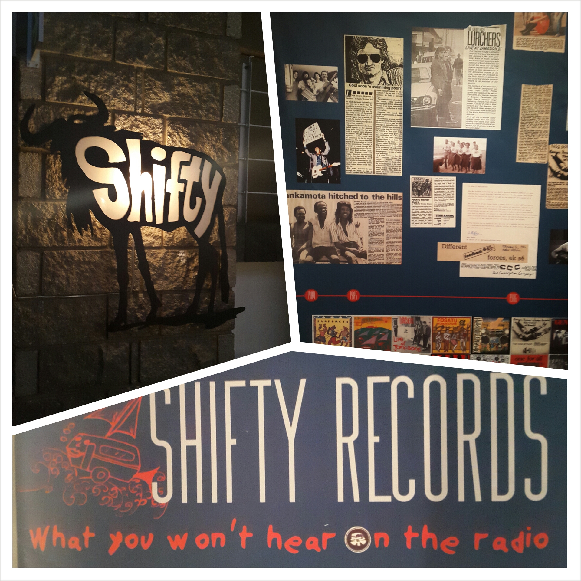 Collage from SAHA's physical exhibition on Shifty Records installed at Alliance Francaise in September 2014 Collage from SAHA's physical exhibition on Shifty Records installed at Alliance Francaise in September 2014