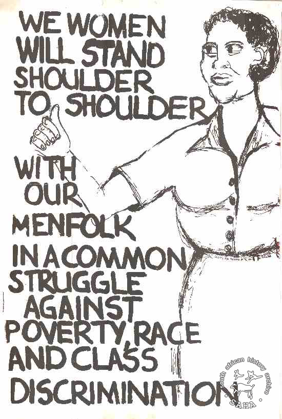poster of women in the struggle