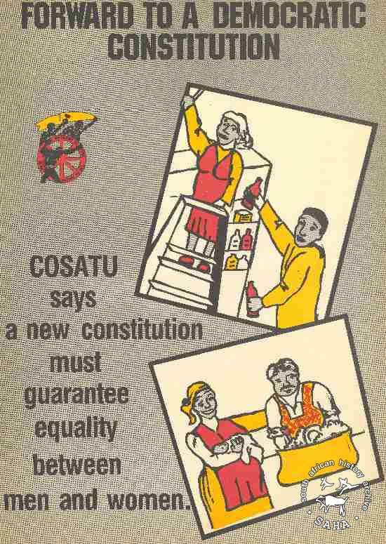 FORWARD TO A DEMOCRATIC CONSTITUTION http://saha.org.za/collections/AL2446/1214_2.htm