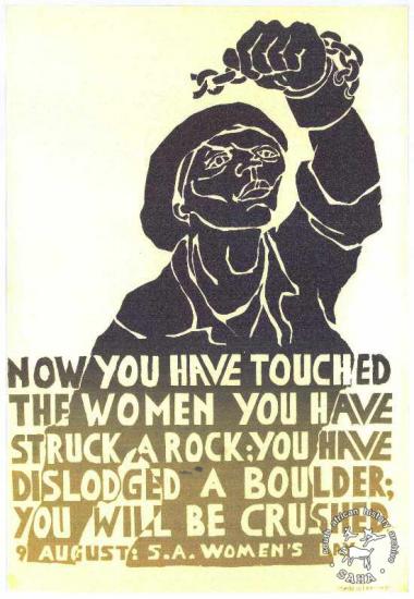 AL2446_2618 NOW YOU HAVE TOUCHED THE WOMEN YOU HAVE STRUCK A ROCK:YOU HAVE DISLODGED A BOULDER;YOU WILL BE CRUSHED. AL2446_2618 NOW YOU HAVE TOUCHED THE WOMEN YOU HAVE STRUCK A ROCK:YOU HAVE DISLODGED A BOULDER;YOU WILL BE CRUSHED.